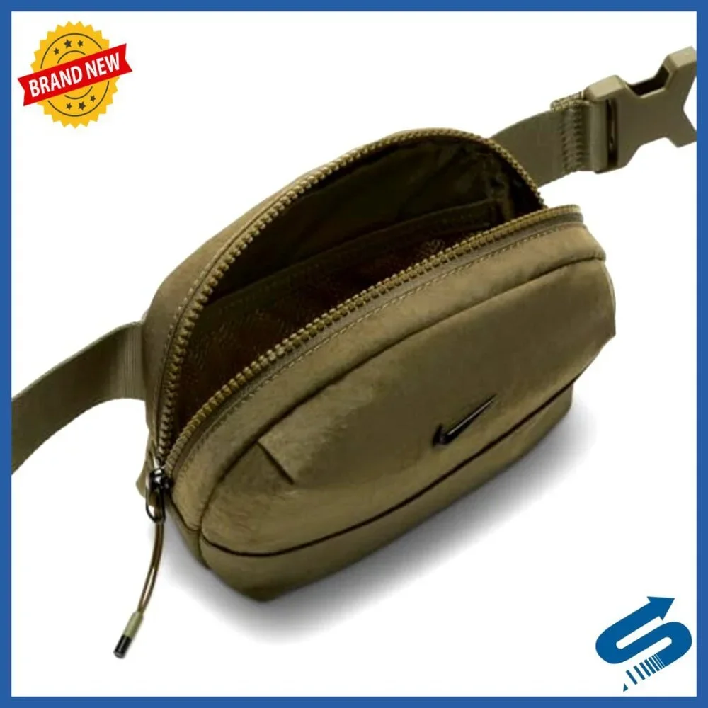 Small Nylon Crossbody Bag with Adjustable Strap, 2L Capacity